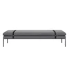 Ferm Living Turn Daybed Bank Fiord Met Zwarte Band, Lichtgrijs