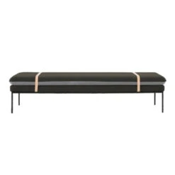 Ferm Living Turn Daybed Bank Wool Donkergroen Met Lichtgrijs Zitkussen