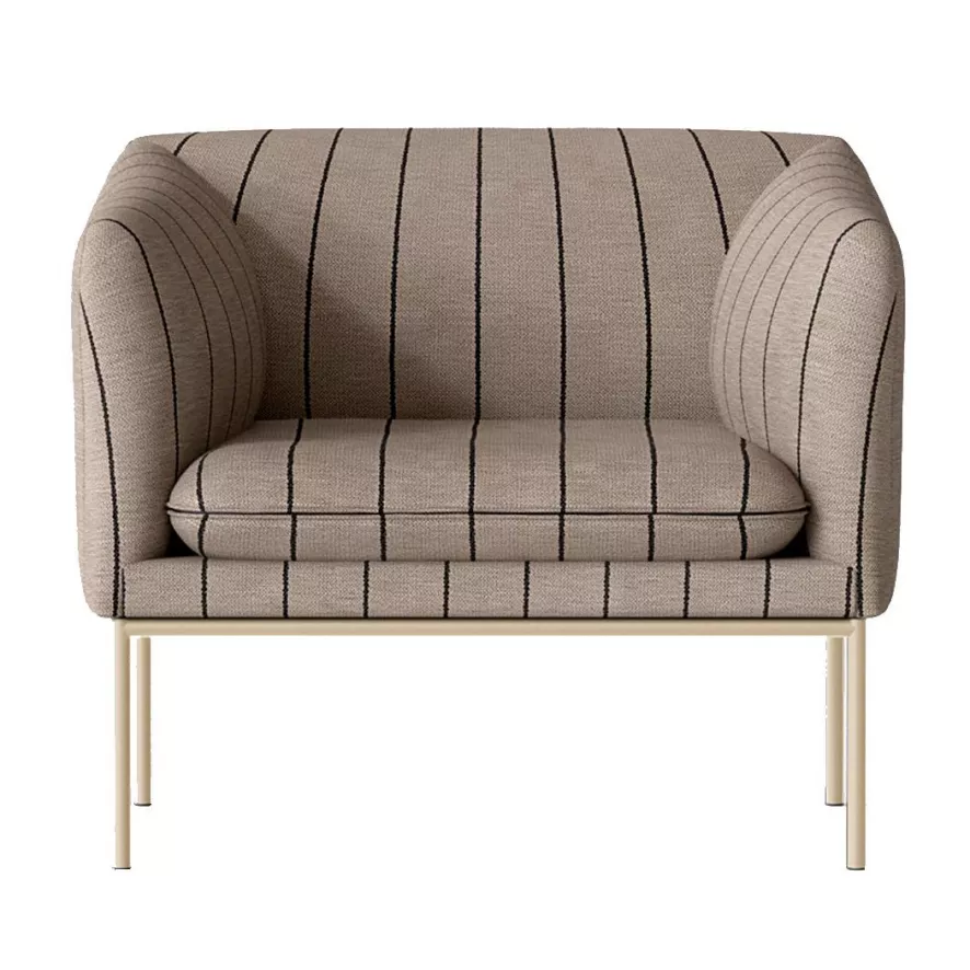 Ferm Living Turn Fauteuil Cashmere Hallingdal Beige 2 Ferm Living Turn Fauteuil Cashmere Hallingdal Beige - Afbeelding 2