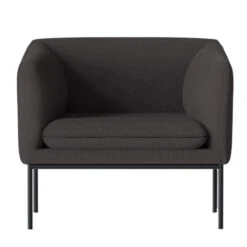 Ferm Living Turn Fauteuil Black Cyber Dark Grey