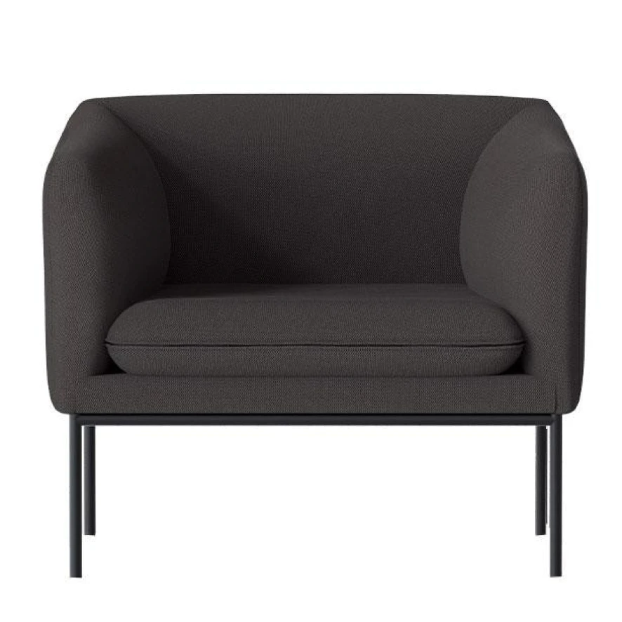 Ferm Living Turn Fauteuil Black Cyber Dark Grey 1 Ferm Living Turn Fauteuil Black Cyber Dark Grey
