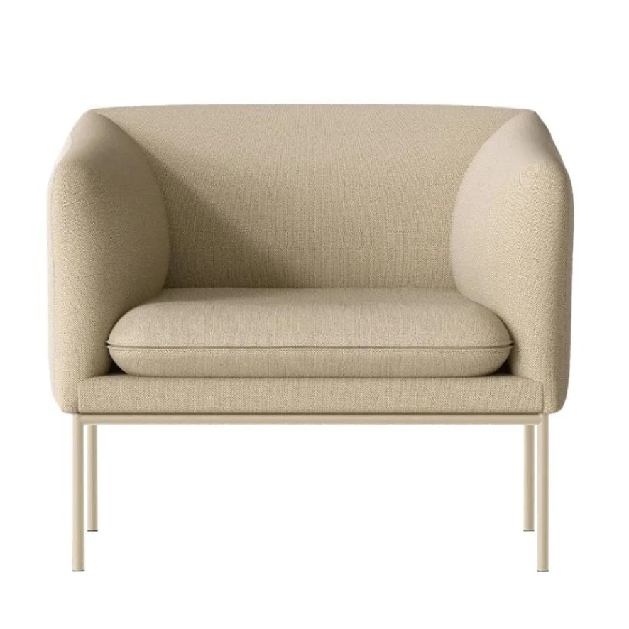 Ferm Living Turn Fauteuil Cashmere Hallingdal Beige 1 Ferm Living Turn Fauteuil Cashmere Hallingdal Beige