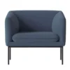 Ferm Living Turn Fauteuil Black Focus Blue