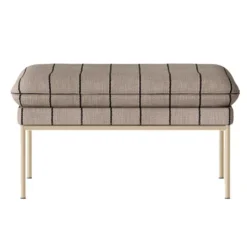 Ferm Living Turn Poef Cashmere Pasadena Sand/Black