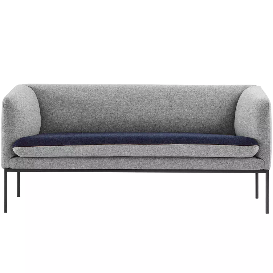 Ferm Living Turn Sofa Bank Wool 2-zits Grijs 1 Ferm Living Turn Sofa Bank Wool 2-zits Grijs