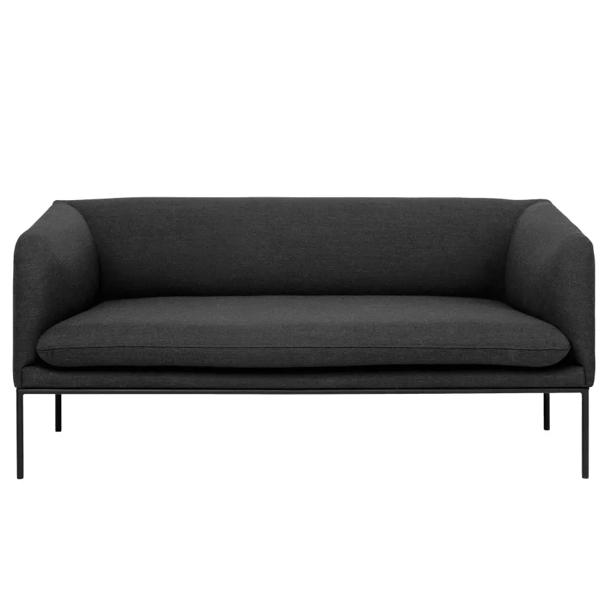 Ferm Living Turn Sofa Bank Fiord 2-zits Donkergrijs 1 Ferm Living Turn Sofa Bank Fiord 2-zits Donkergrijs