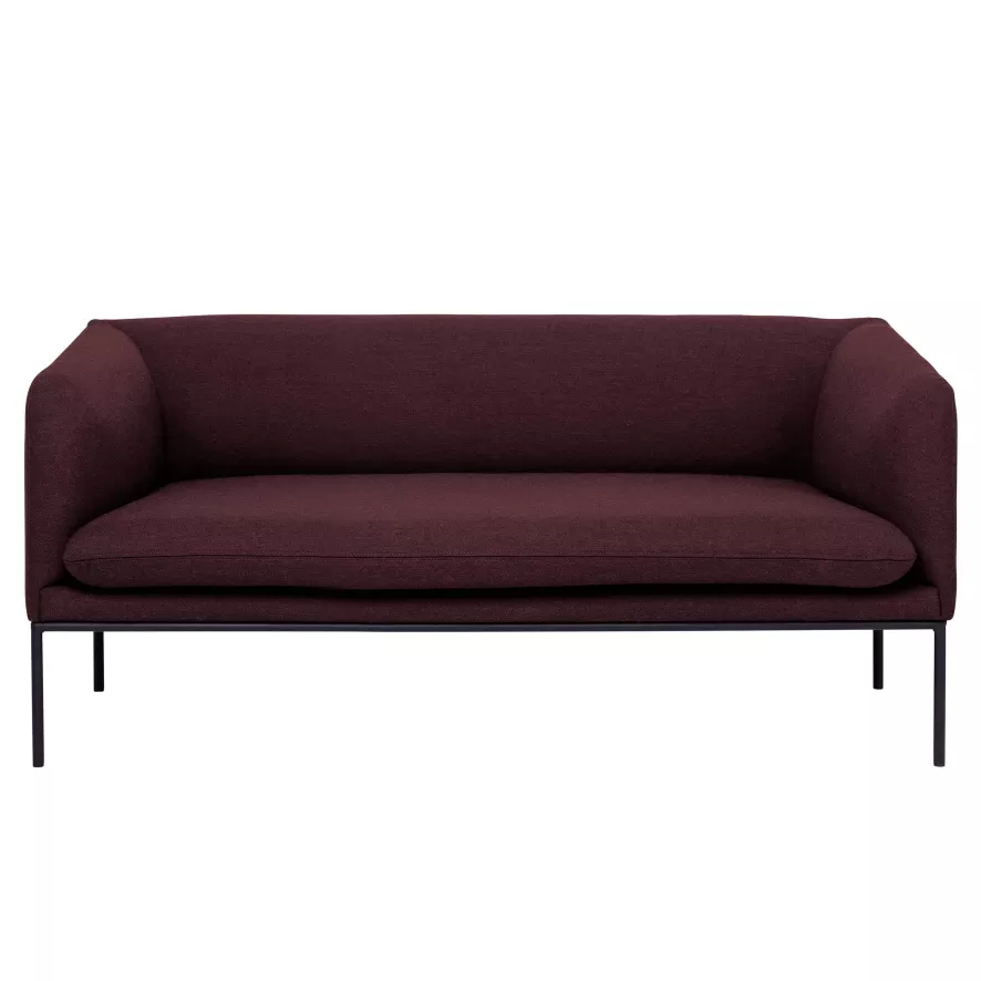 Ferm Living Turn Sofa Bank Fiord 2-zits Bordeaux 1 Ferm Living Turn Sofa Bank Fiord 2-zits Bordeaux