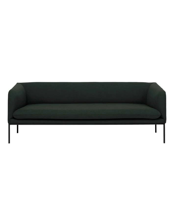 Ferm Living Turn Sofa Bank Fiord 3-zits Donkergroen 1 Ferm Living Turn Sofa Bank Fiord 3-zits Donkergroen