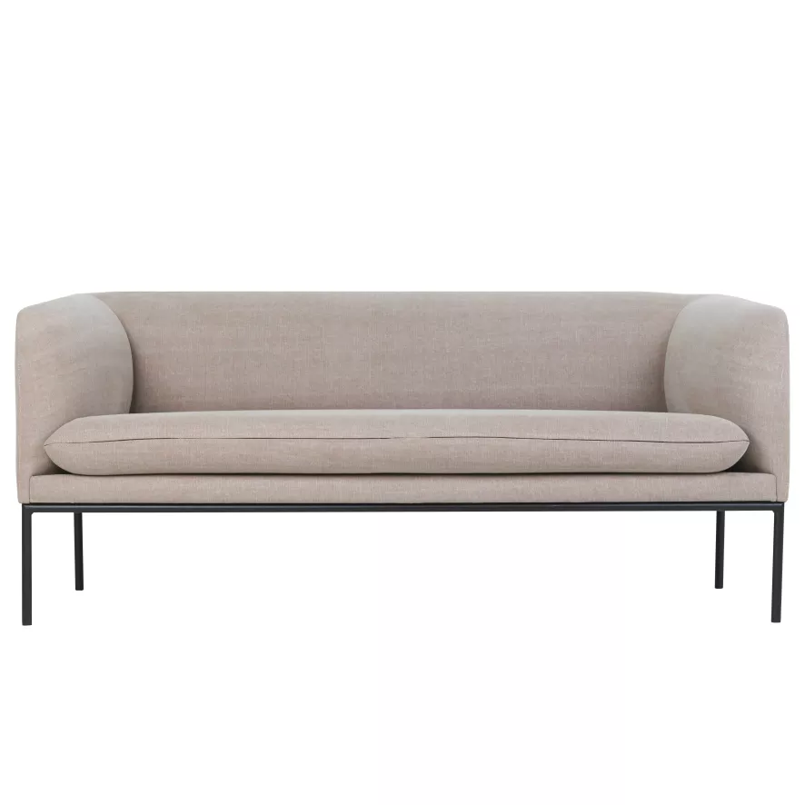 Ferm Living Turn Sofa Bank Linen 2-zits 1 Ferm Living Turn Sofa Bank Linen 2-zits