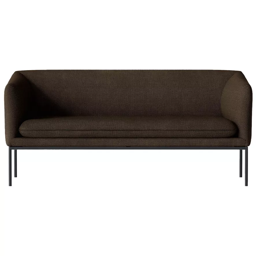 Ferm Living Turn Sofa Bank Wool 2-zits Hallingdal Brown 1 Ferm Living Turn Sofa Bank Wool 2-zits Hallingdal Brown