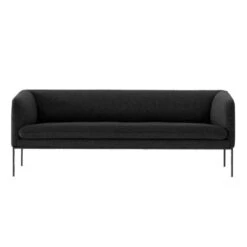 Ferm Living Turn Sofa Bank Wool 3-zits Donkergrijs