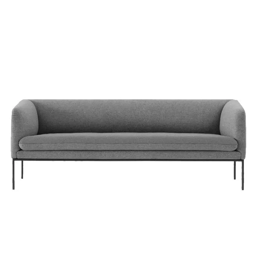 Ferm Living Turn Sofa Bank Wool 3-zits Groen Met Lichtgrijs Zitkussen 2 Ferm Living Turn Sofa Bank Wool 3-zits Groen Met Lichtgrijs Zitkussen - Afbeelding 2