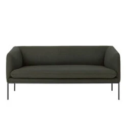 Ferm Living Turn Sofa Bank Wool 2-zits Donkergroen