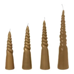 Ferm Living Twisted Kaars Set Van 4 Straw