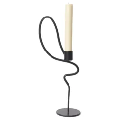 Ferm Living Valse Kandelaar High Zwart