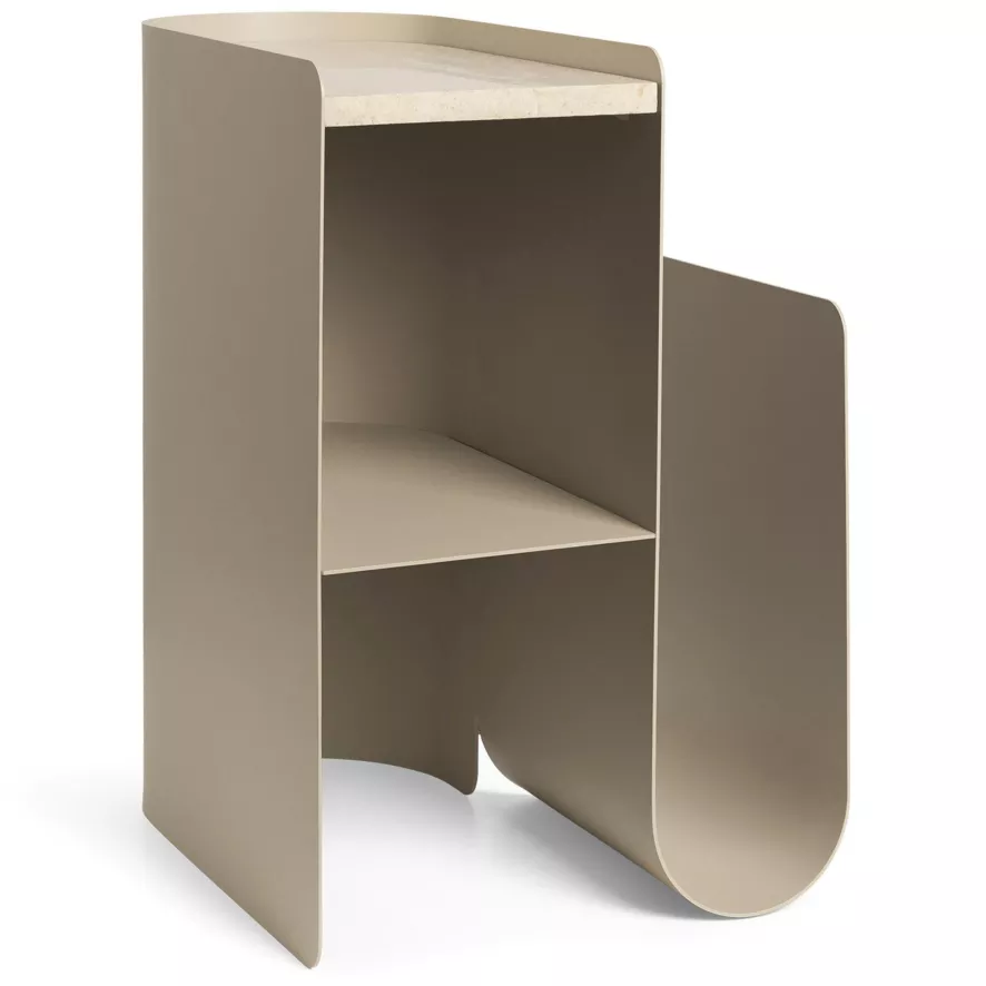 Ferm Living Vault Bijzettafel 33x46 Cashmere 1 Ferm Living Vault Bijzettafel 33x46 Cashmere