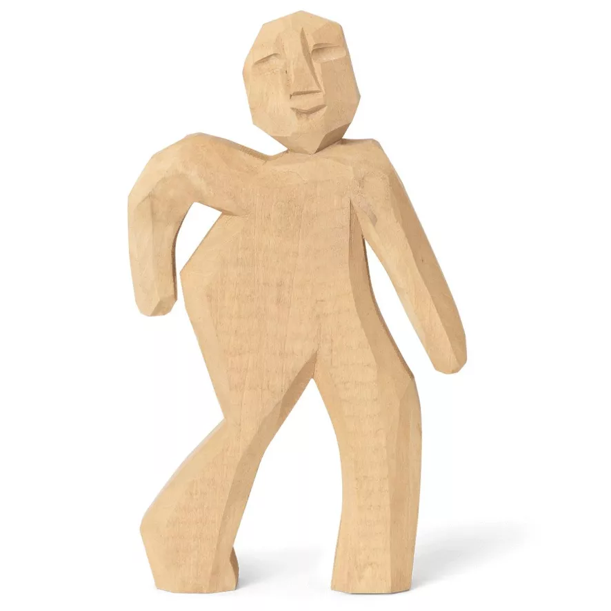 Ferm Living Victor Hand-carved Woondecoratie 2 Ferm Living Victor Hand-carved Woondecoratie - Afbeelding 2