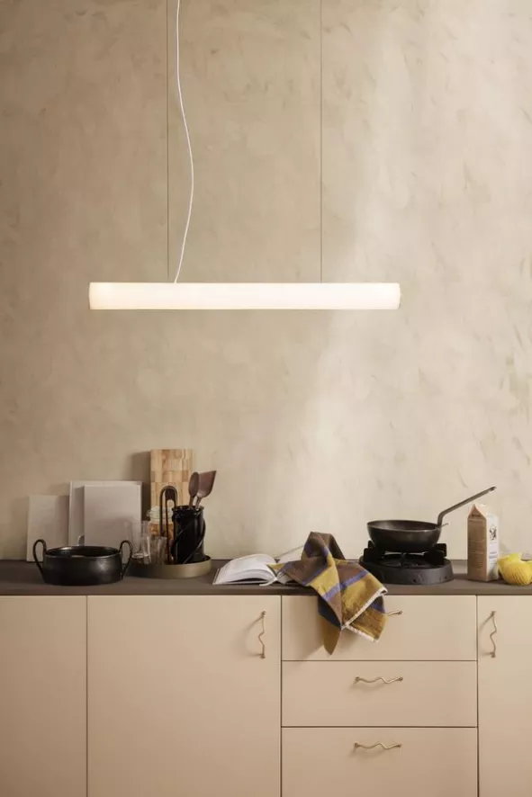 Ferm Living Vuelta Hanglamp 100 LED Wit/messing 4 Ferm Living Vuelta Hanglamp 100 LED Wit/messing - Afbeelding 4
