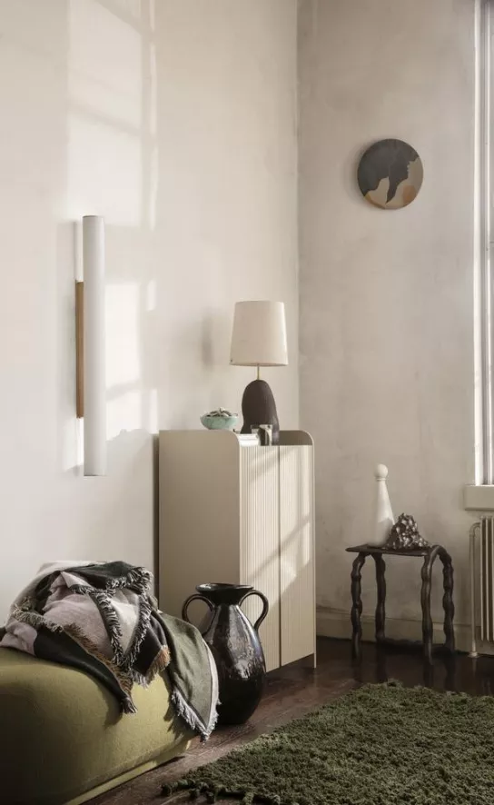 Ferm Living Vuelta Wandlamp 100 LED Wit/messing 4 Ferm Living Vuelta Wandlamp 100 LED Wit/messing - Afbeelding 4