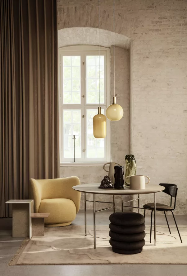 Ferm Living Rico Brushed Fauteuil Off White 9 Ferm Living Rico Brushed Fauteuil Off White - Afbeelding 9