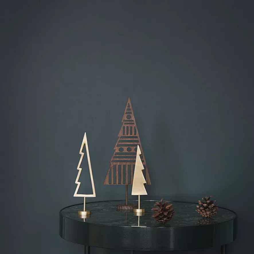 Ferm Living Winterland Tree Kerstdecoratie Outline Brass 6 Ferm Living Winterland Tree Kerstdecoratie Outline Brass - Afbeelding 6