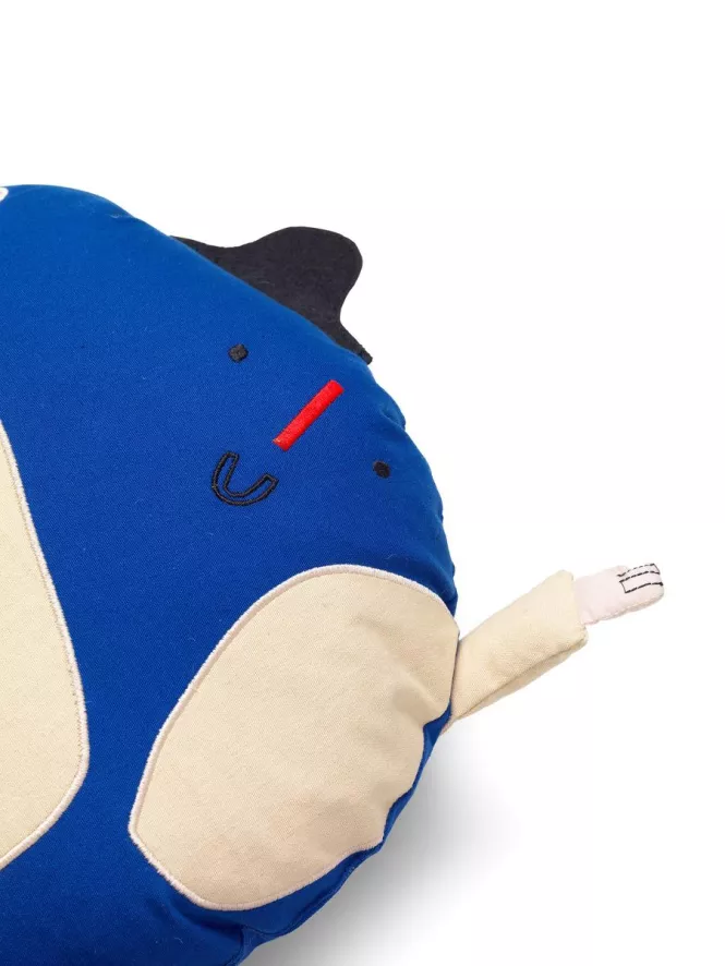 Ferm Living World Kussen Ø40 Bright Blue 2 Ferm Living World Kussen Ø40 Bright Blue - Afbeelding 2