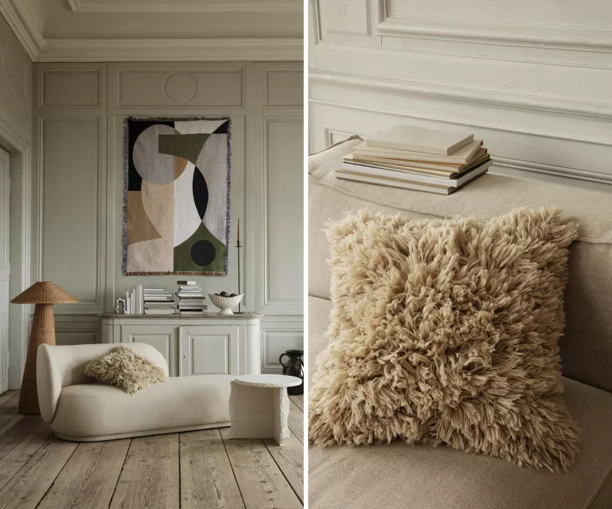 Ferm Living Rico Divan Boucle Bank Sugar Kelp Wool Boucle 8 Ferm Living Rico Divan Boucle Bank Sugar Kelp Wool Boucle - Afbeelding 8