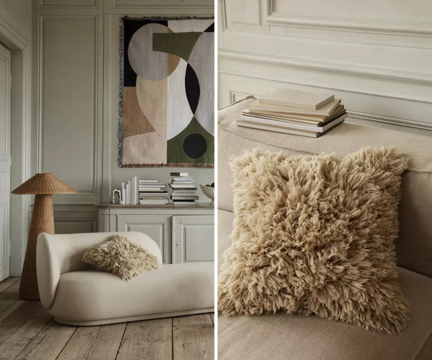 Ferm Living Rico Divan Boucle Bank Sand 9 Ferm Living Rico Divan Boucle Bank Sand - Afbeelding 9