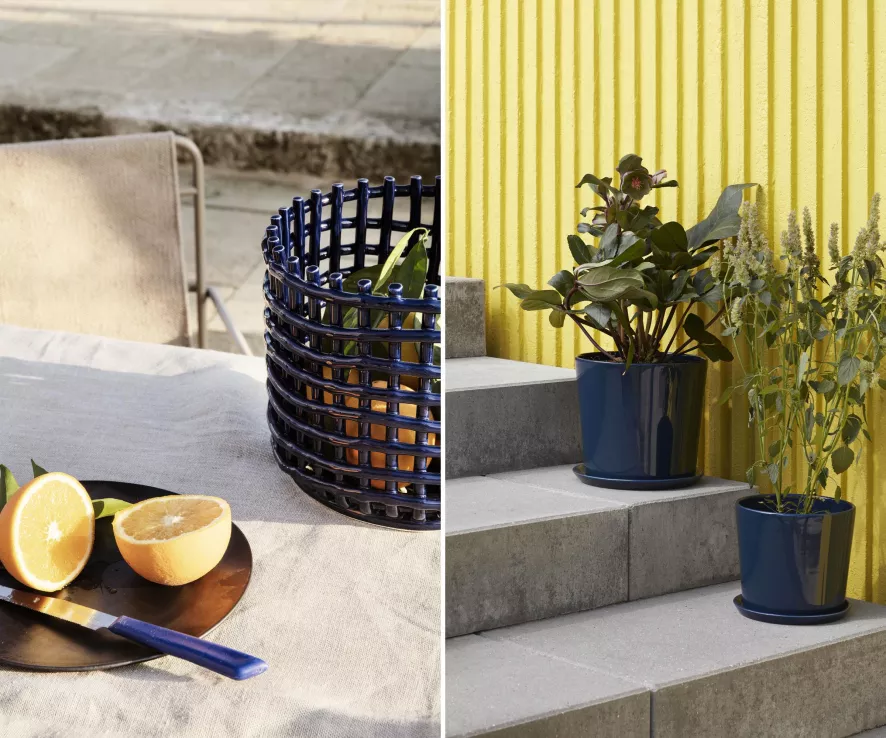 Ferm Living Ceramic Basket Opbergmand Large Off-White 14 Ferm Living Ceramic Basket Opbergmand Large Off-White - Afbeelding 14